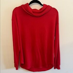 St. John's Bay Vibrant Red Cowl Neck Sweater